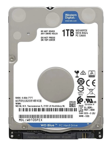 Hd Notebook Western Digital Wd10spzx 1tb 