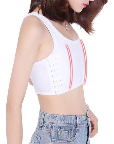 Camiseta Sin Mangas Para Mujer Tomboy Pecho Binder Transgend