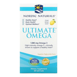 Ultimate Omega 3 + D3 Iu1000 Nordic Naturals Dha 1280mg 60 Softgels Sabor Limão