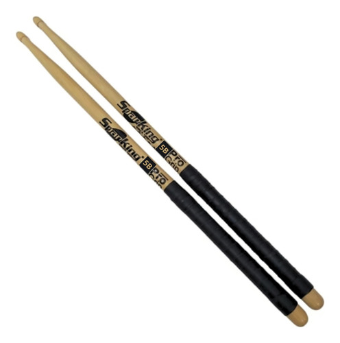 Baqueta 5b Pro Grip Borracha Ponta Madeira Bateria Spanking