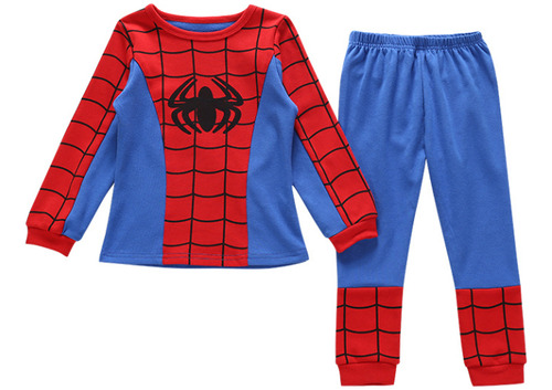 Pijama De Cosplay De Spiderman De Primavera Y Otoño Para Niñ