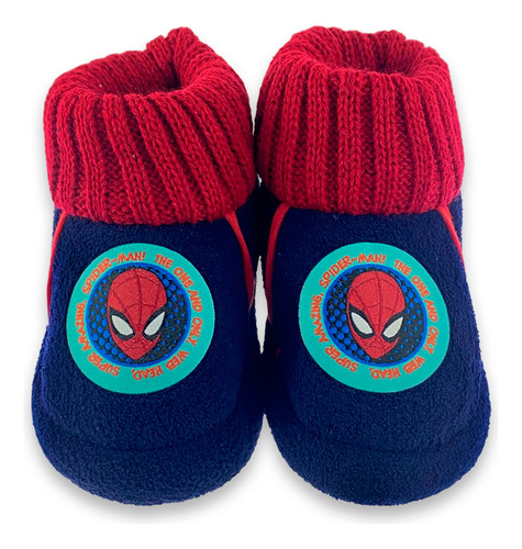 Pantufa Infantil Com Solado N° 21/22 Homem Aranha