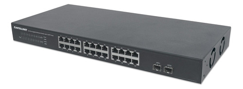 Conmutador Intellinet Gigabit Ethernet De 24 Puertos Con 2 P