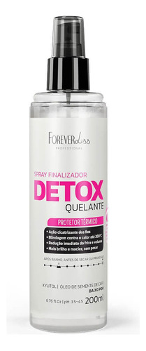 Finalizador Forever Liss Detox Quelante Protetor Térmico