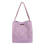 Bolsa Hobo Nicole Lee Estampado Nl Ss22 Color Lila