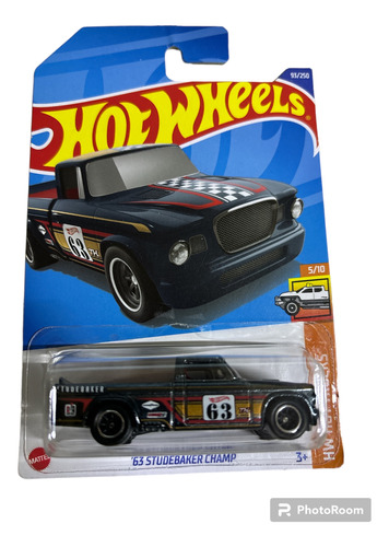 Hotwheels 63 Studebaker Champ Super Treasure Hunt Nuevo 