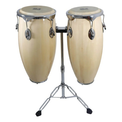 Conga Lm Drums Cg-1228 10*11 Natural De 10 Y 11 Con Atril | Meses sin interés