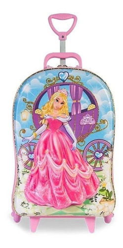 Mochila De Rodinhas 3d Maxtoy Meg Princess Rosa