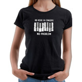 Camiseta Piano Teclado Feminina Instrumentos Music Baby Look