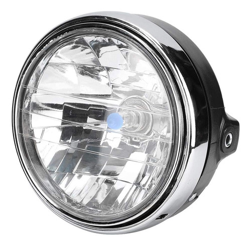 Faro Led Modificado Retro Redondo Cabeza De Motocicleta Dela