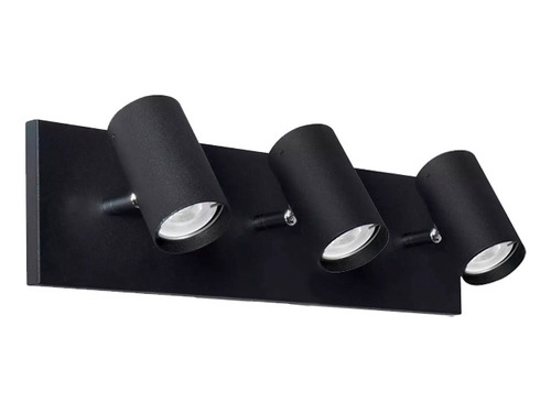 Aplique Pared 3 Luces Moderno Apto Led Baño Gu10