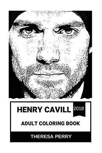 Henry Cavill Adult Coloring Book Superman From Dc Universe A