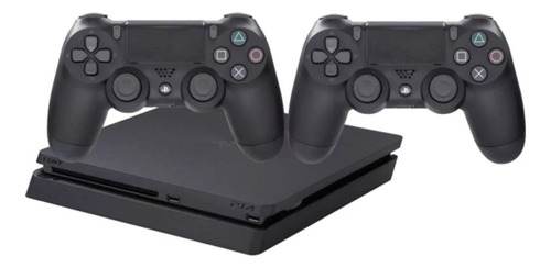 Playstation 4 500gb Ps4 Slim + 2 Controles + 3 Jogos