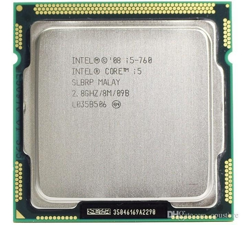 Cpu Intel Core I5 760 Socket 1156 4 Nucleos 3.33 Ghz