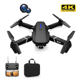 E88pro Uav 4k Hd Cámara Wifi Negro Avión Plegable Color Negro