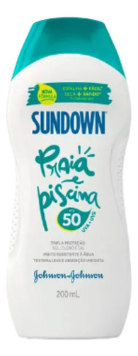 Protetor Solar Sundown Praia Piscina Fps50 200ml