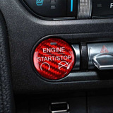 Botón De Encendido Mustang 15+ Fibra De Carbono