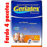 Fardo 4 Pacotes Fralda Geriatex Premium Noturna Eg 7 Unid