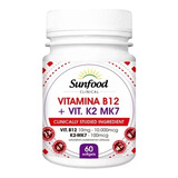 Vitamina B12 + Vit. K2 Mk7 350mg 60 Softgel Sunfood Clinical