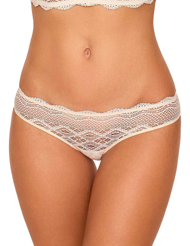 Lencería Transparente Panties Con Encaje Ilusión 78104