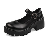 Zmshop Mujeres Botas Zapatos British Mary Janes Niñas