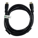 Cable Hdmi 3mt 4k V2.0 Encauchetado 100% Cobre