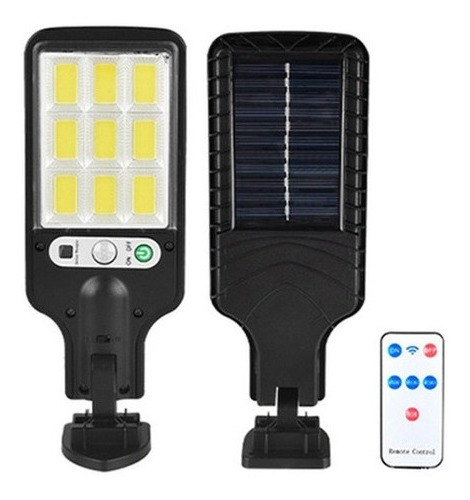 Lámpara Led De Poste 200w Energía Solar Luminaria Solar Jard