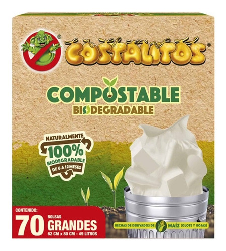 Bolsas De Basura Costalitos Compostables Grandes