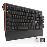 Teclado Mecânico Gamer Switch Red Led Rgb Rainbow 7 Cores