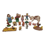 Set De Figuras De Granja Varios Personajes