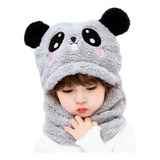 Touca Capuz Infantil Pelucia Urso Inverno Frio Criança Bicho