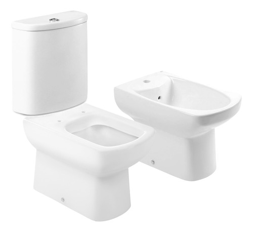 Juego De Baño Sanitarios Roca Dama Senso Inodoro Bidet Deposito + Envio Gratis Caba