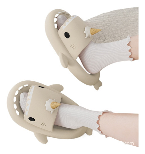 Shark Slides Original, Sandalias Unisex Sharky Chanclas-2024