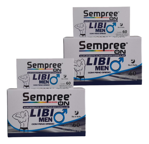 Kit 2x Libi Men Com Feno Grego Em Cápsulas Linha Sempree On