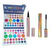 Set Regalo Unicornio Paleta Sombras Y Maquillaje Para Ojos