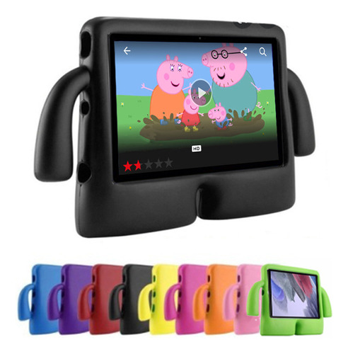 Capa Para Galaxy Tab A9+ Plus / S9 Fe Infantil 11 Pol S7 S8