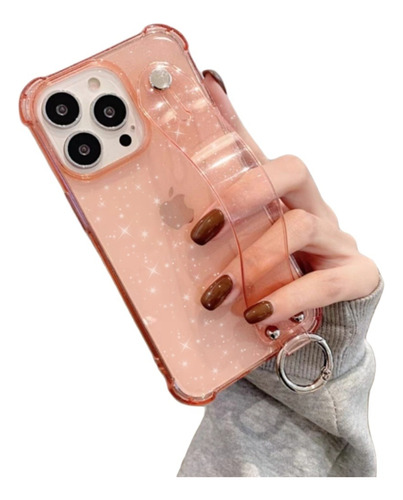 Funda Esq Reforzada Brillo Antishock Con Agarre Para iPhone