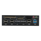 Leitor De Cartão Media Pc Dashboard Port Sata Card Reader Hu