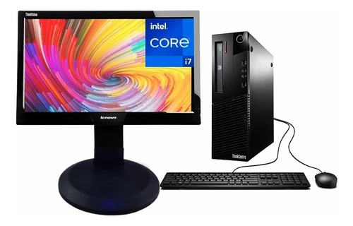 Desktop Lenovo Think Centre Core I7 8gb 240gb + Monitor 19´