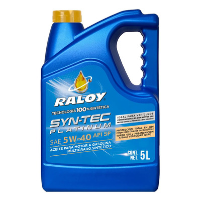Aceite Raloy 100% Sintetico Platinum 5w40 Api Sp Garrafa 5l | Envío gratis