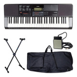 Kit Teclado Ct-x700 + Suporte + Capa Simples + Pedal Sustain