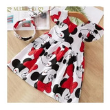 Vestido Minnie, Verano Con Cintillo 