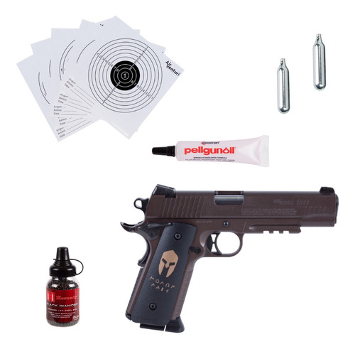 Pistola 1911 Sig Sauer Spartan Co2 4.5mm Blow Black Xchws P