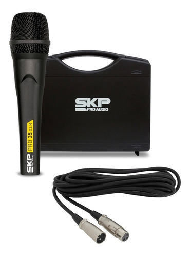 Micrófono Skp Pro 35 Xlr Dinamico Cardiode Voz Mano Karaoke