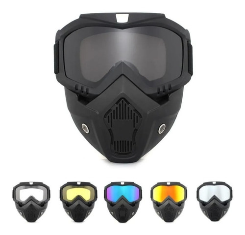Googles Motocross Máscara Careta Táctica Y De Protección