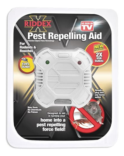 Repelente De Insectos Riddex X Plus - Enchufe, Disuasor De R
