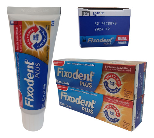 Fixodent Crema Adhesiva Plus Oral-b  /// 2 Unidades