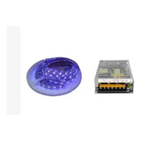 10m Fita Uv Luz Ultra Violeta 5050 + Fonte 20a + P4 + Emenda