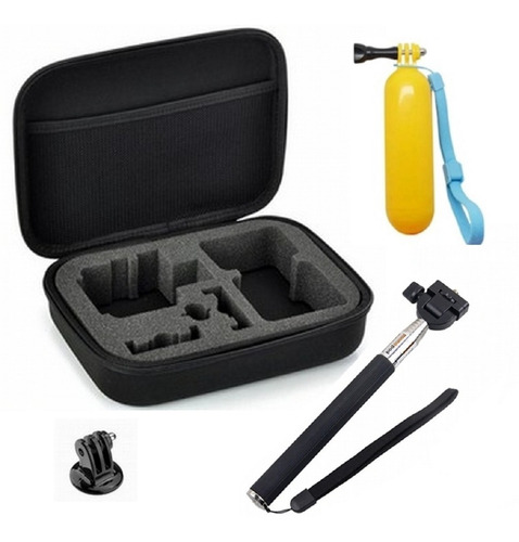 Kit Para Gopro Hero 8 Hero 9 Black Maleta Batão Flutuador