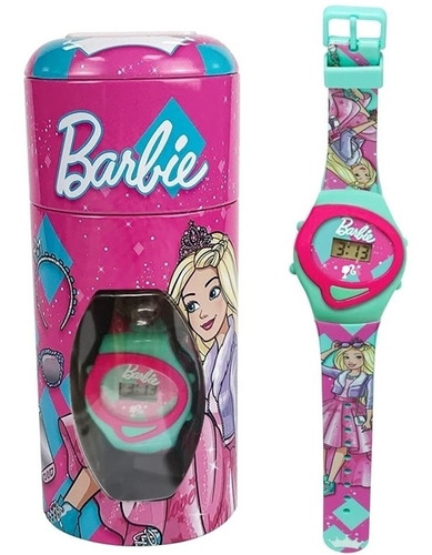 Barbie - Relógio Digital No Cofrinho, Multicor - Funtoys